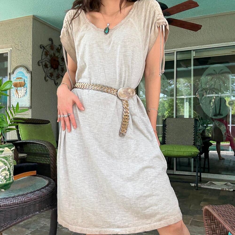 Taupe Cotton Dress